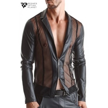 Veste wetlook Daniele - Regnes - Noir