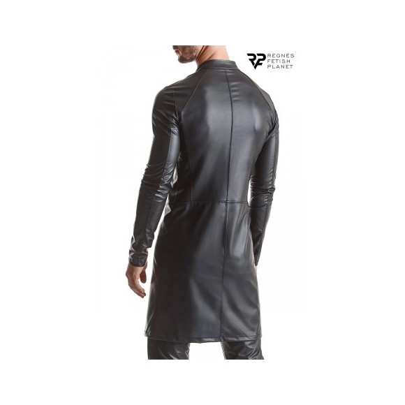 Manteau wetlook Mario - Regnes - Noir