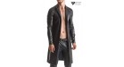 Manteau long wetlook Sergio - Regnes - Noir