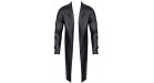 Manteau long wetlook Sergio - Regnes - Noir