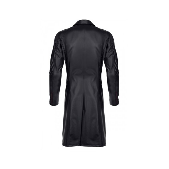 Manteau long wetlook Sergio - Regnes - Noir