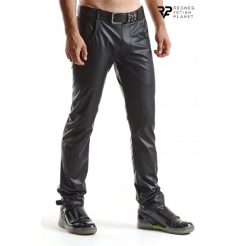 Pantalon wetlook - Regnes - XXL - Noir