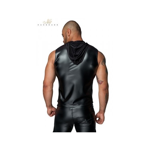 Veste à capuche sans manches H062 - Medium - Noir