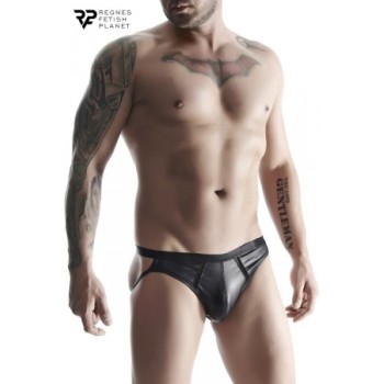 Jock strap noir wetlook - Regnes - Noir