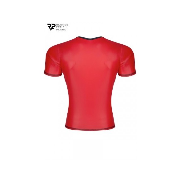 T-shirt wetlook rouge - Regnes - Rouge