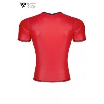 T-shirt wetlook rouge - Regnes - Rouge