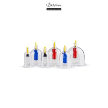 Coffret 6 ventouses Cupping Set - EasyToys Fetish Collection